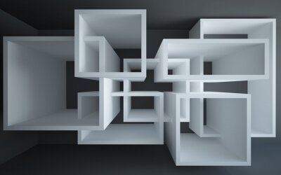 Bild 3D Effekt schwarz-weiße Kompositionen