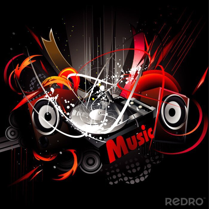 Bild 3D moderne Musik