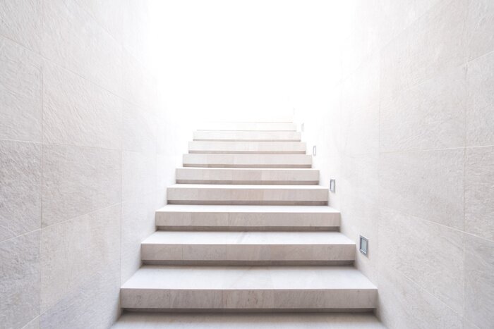 Bild 3d-Treppe im Licht