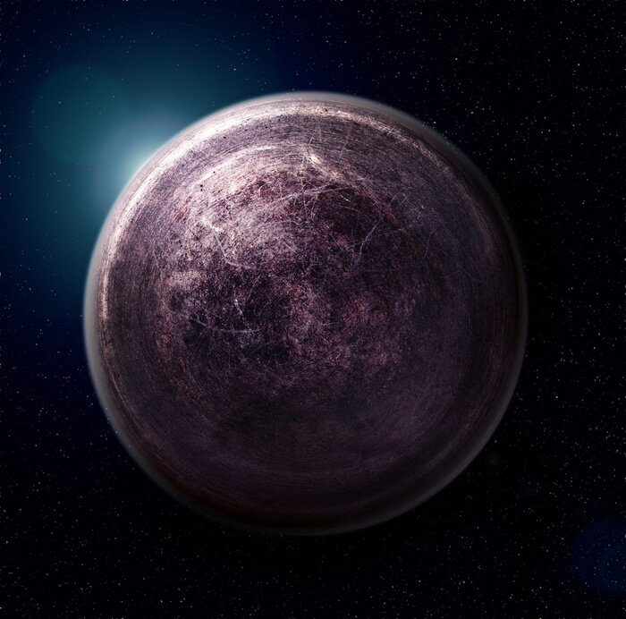 Bild 3D Weltraum und Planet