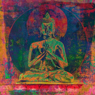 Bild Abbildung des grünen Buddha
