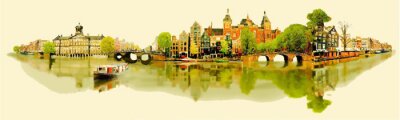 Abbildung Panorama AMSTERDAM Ansicht ..