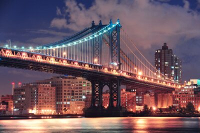 Abendliche Manhattan-Brücke