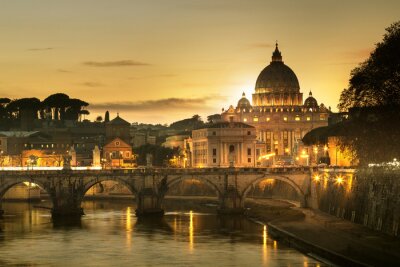 Abendliche warme Landschaft von Rom