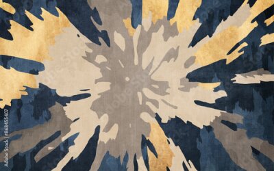 Bild Abstract golden vintage texture pattern carpet, background