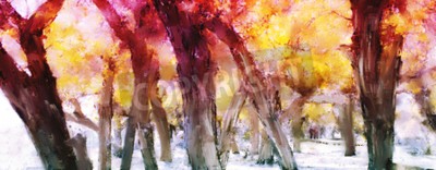 Bild Abstrakte Aquarell-Bäume