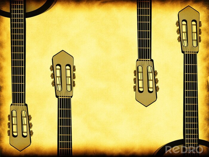 Bild Abstrakte Gitarren und Musik