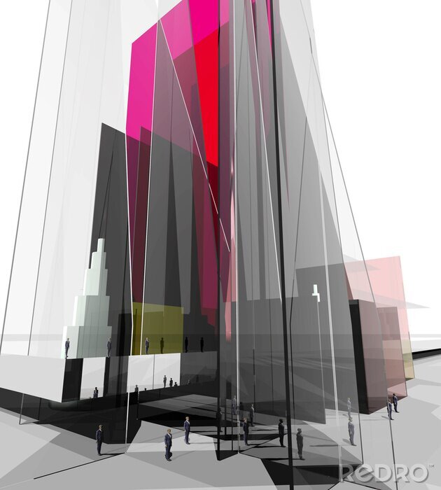 Bild Abstrakte Glaskonstruktion