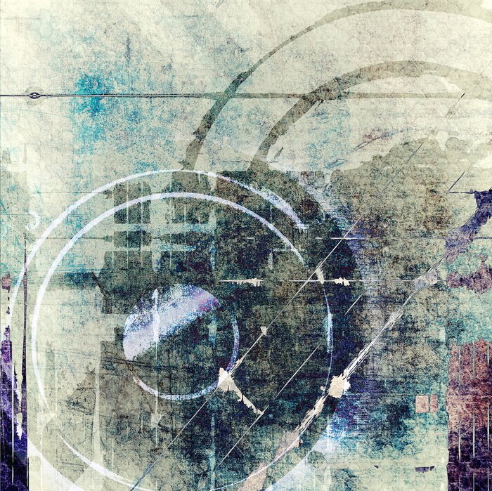 Bild Abstrakte Komposition mit einem Flugzeug