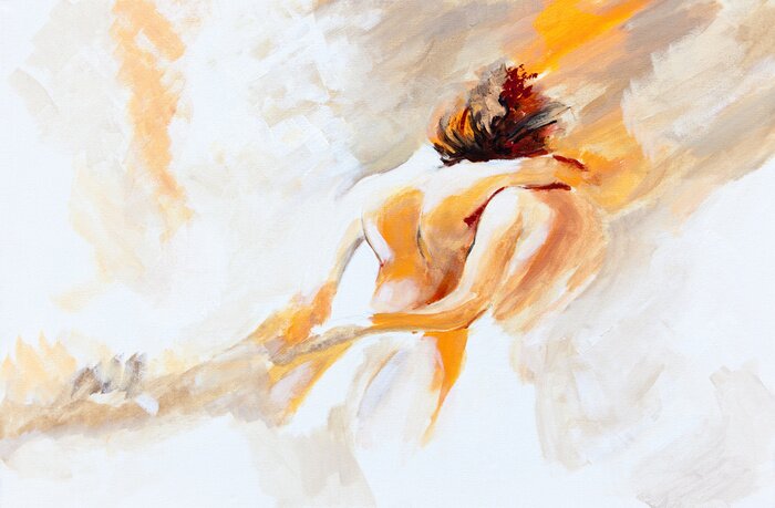 Bild Abstrakte Malerei mit Menschen