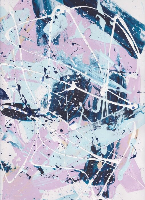 Bild Abstrakte Splatter Malerei