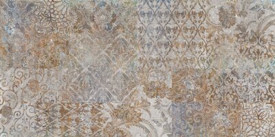 Abstrakte Textur im Retro-Stil mit Ornamenten