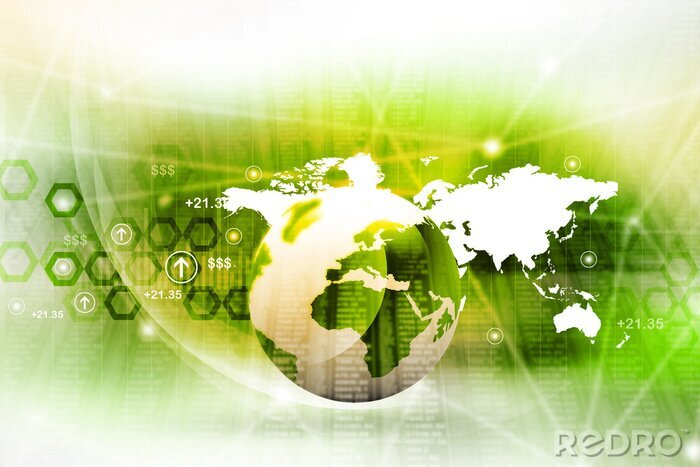 Bild Abstrakte Welt Business-Hintergrund