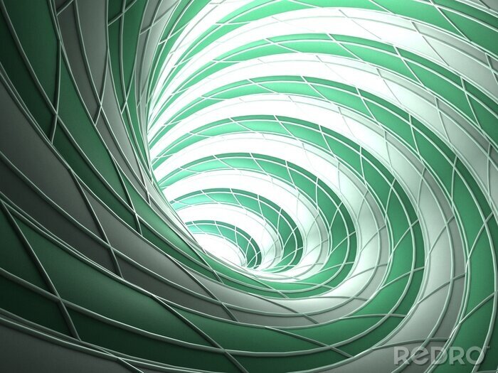 Bild Abstrakter dreidimensionaler Tunnel
