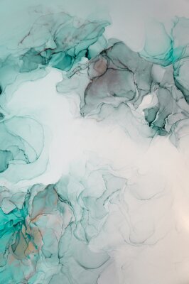 Sticker Abstrakter Hintergrund in Grüntönen