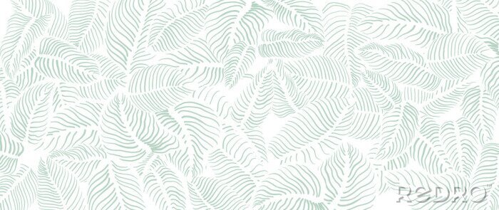 Bild Abstrakter Hintergrund mit minimalistischen Blättern