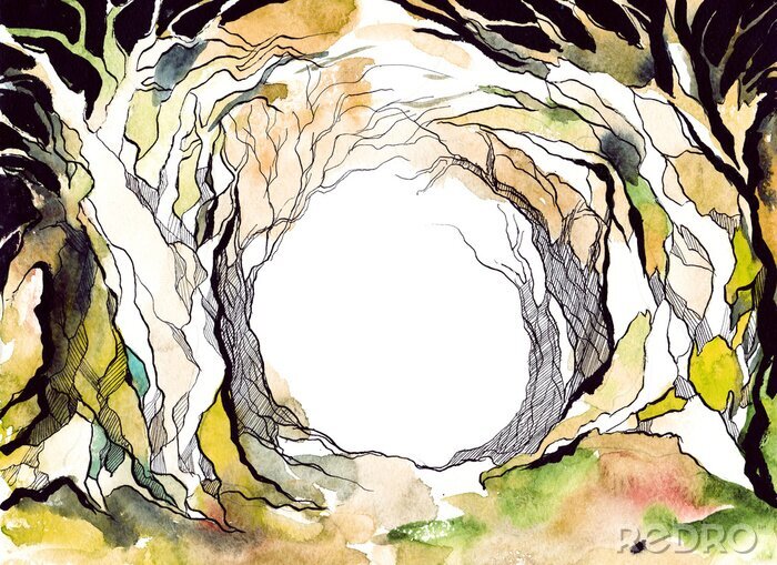 Bild Abstrakter Wald