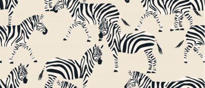 Abstraktes Muster mit Zebras