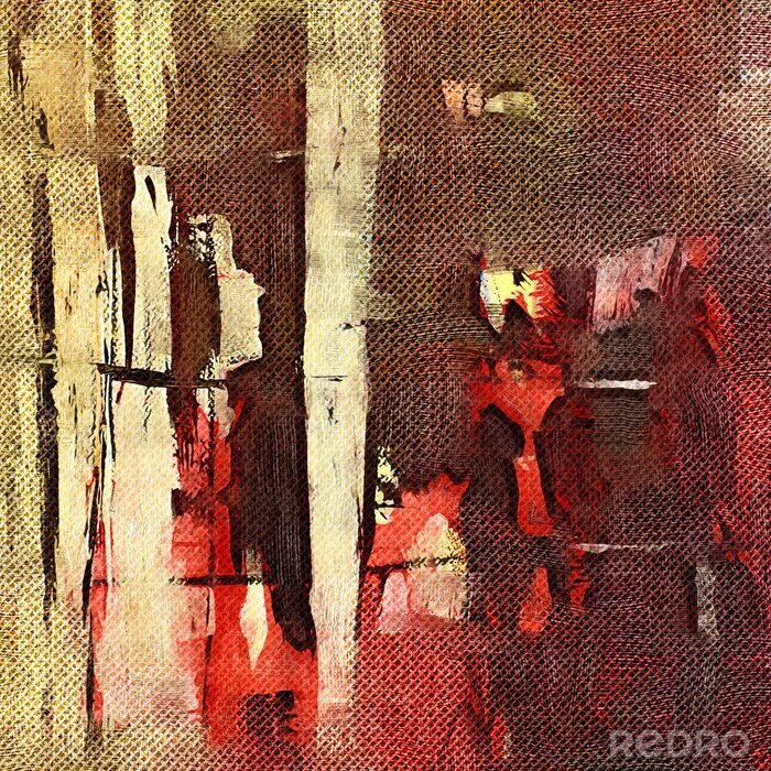 Bild Abstraktes rotes Muster