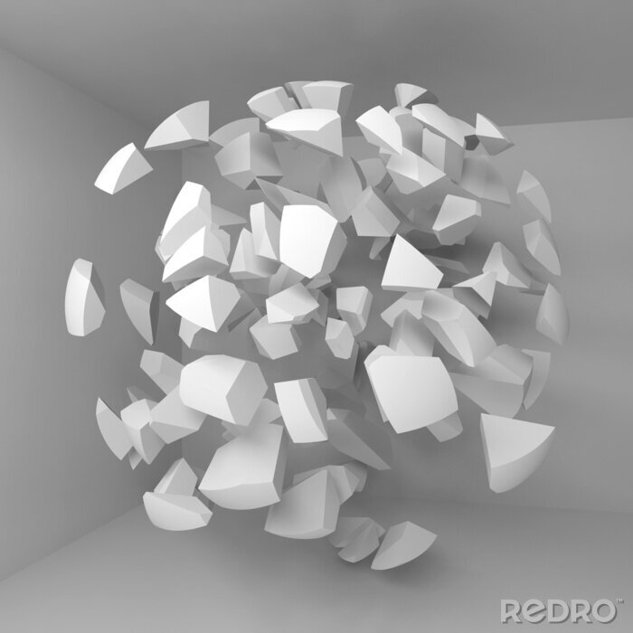 Bild Abstraktion Explosion 3D