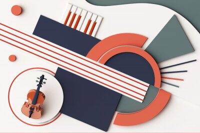Bild Abstraktion mit Instrumenten