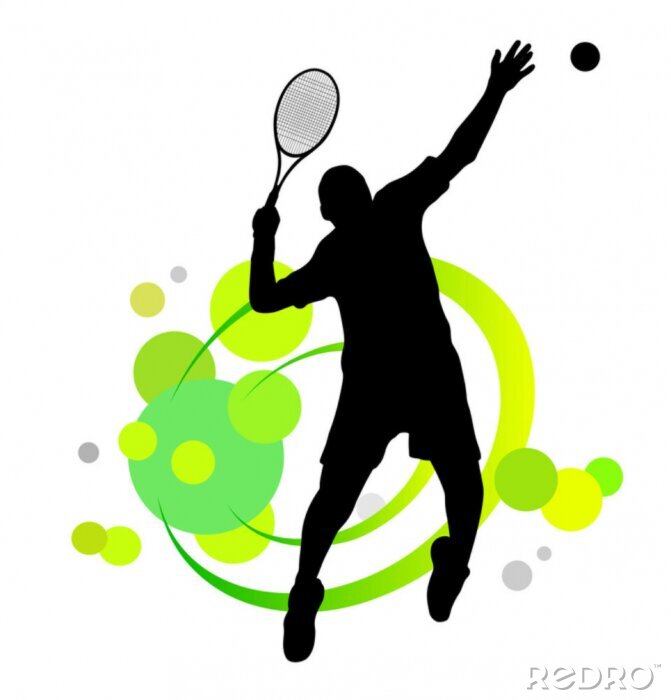 Bild Abstraktion mit Sportler