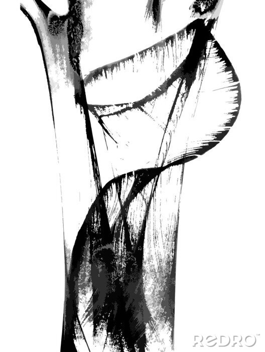 Bild Abstraktion verwischte Tinte