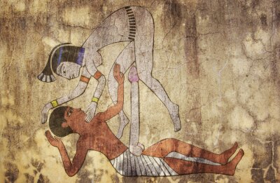 Ägyptischer Akt auf Zeichnung