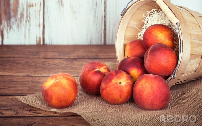 Bild Äpfel in Holzkörben