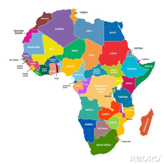 Bild Afrika bunte Länder