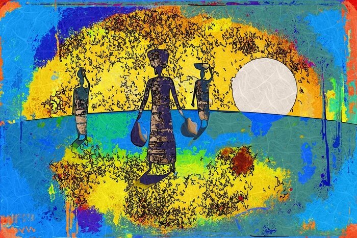 Bild Afrika Gestalten im Ethno-Stil