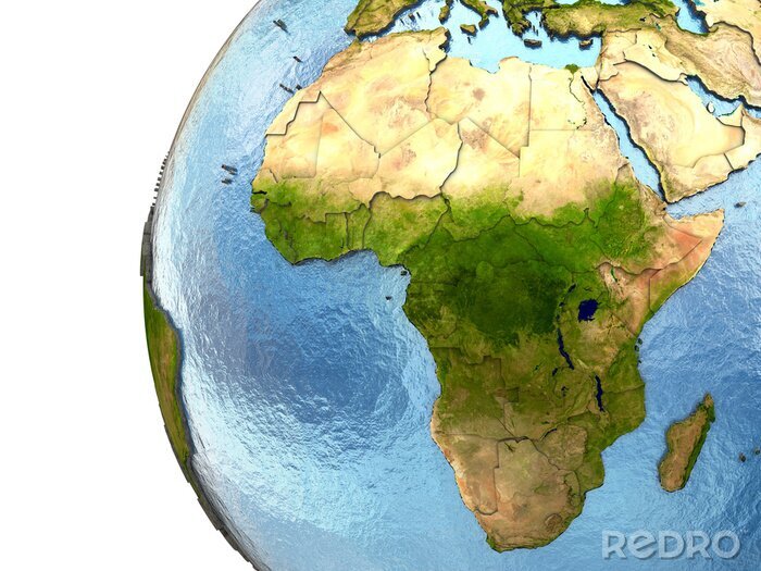 Bild Afrika Kontinent Nahaufnahme