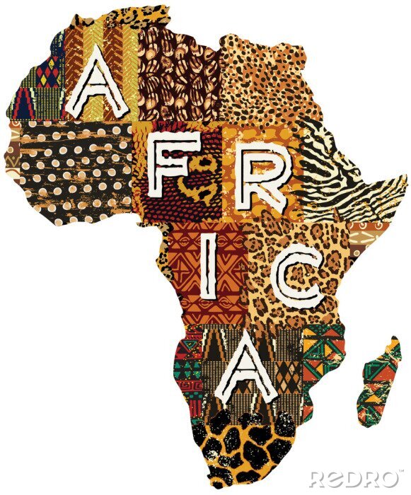 Bild Afrikanische Motive auf dem Kontinent