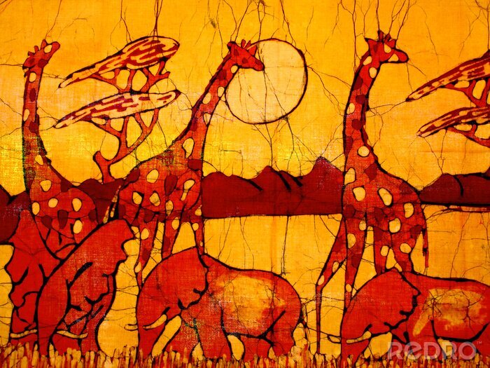 Bild Afrikanische Tiermalerei