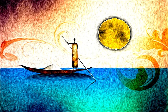 Bild Afrikanisches Gemälde im Ethno-Stil