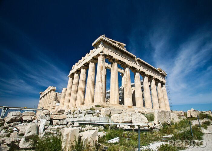 Bild Akropolis vor dem Hintergrund des sonnigen Himmels