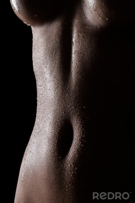 Bild Akt Frau nasser Körper