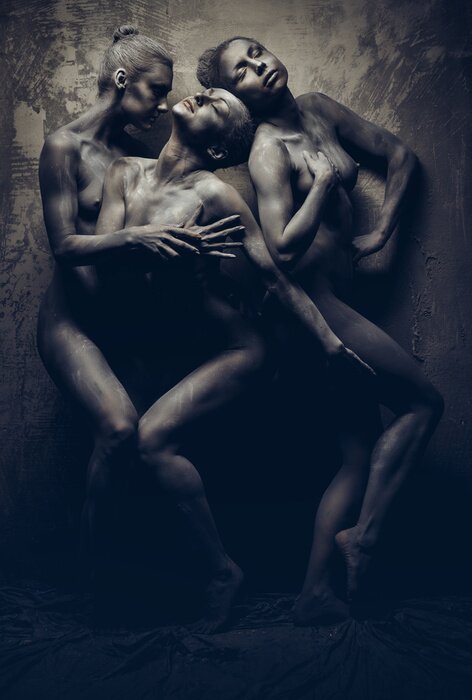 Bild Akt mit den Drei Grazien