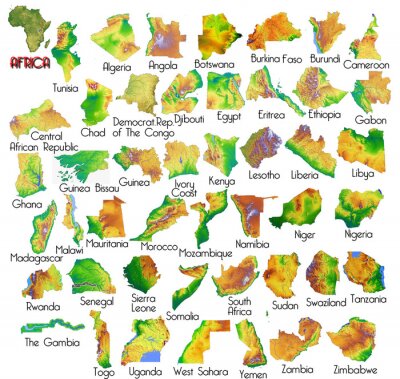 Bild Alle Länder Afrikas
