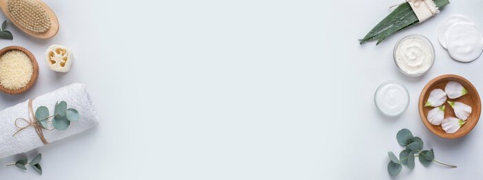 Bild Aloe Vera Eukalyptus und Kosmetik