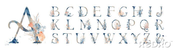 Bild Alphabet Buchstaben Blumen