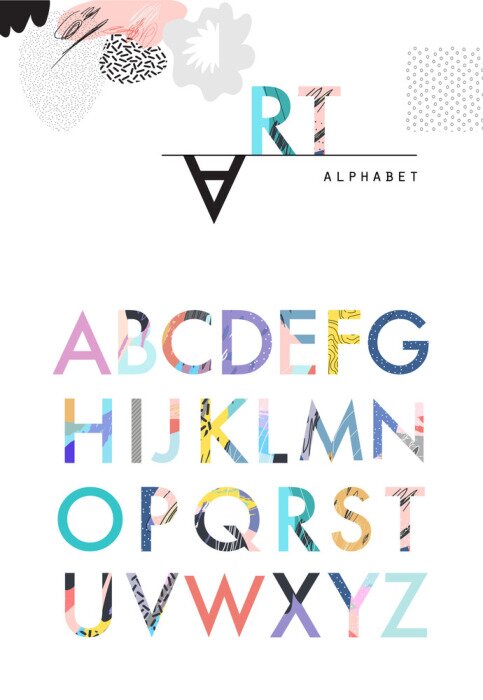 Bild Alphabet Buchstaben kreativ
