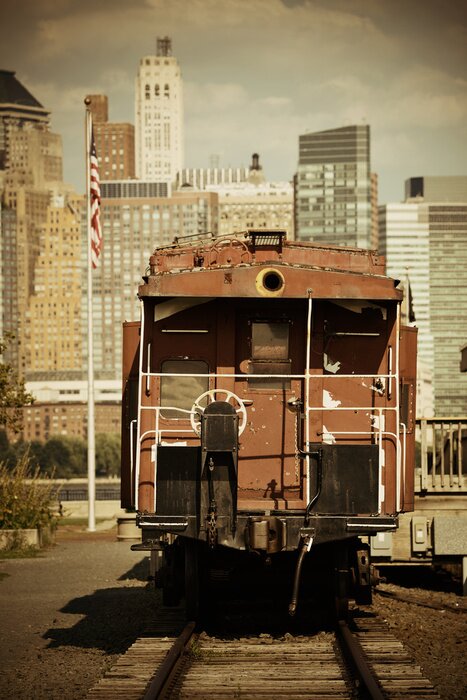 Bild Alte Lokomotive in New York City