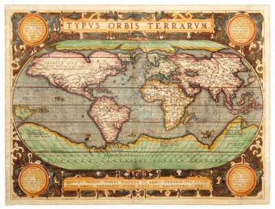 Bild Alte Weltkarte