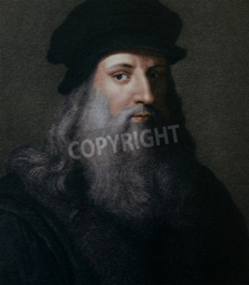 Bild Alter Maler Leonardo da Vinci 3D