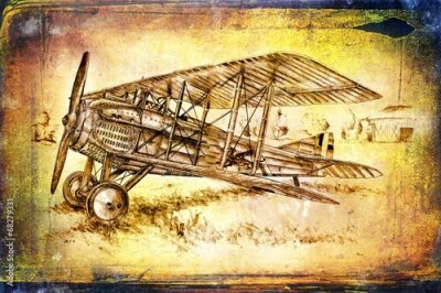 Bild Altes klassisches Flugzeug