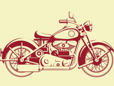Bild Altes Motorrad Grafik