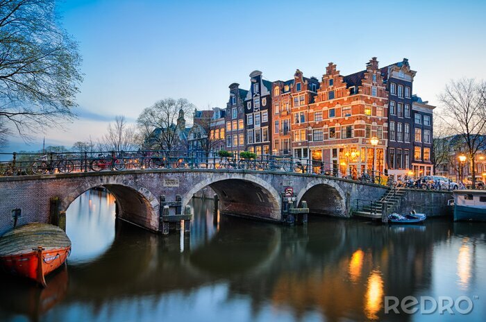 Bild Amsterdam Fahrrad Brücke