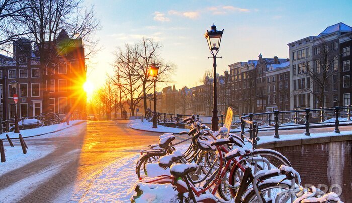 Bild Amsterdam im Schnee