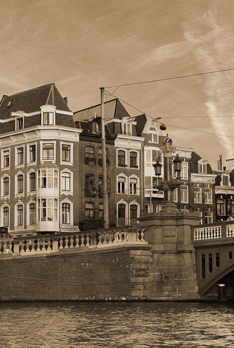 Bild Amsterdam in Sepia